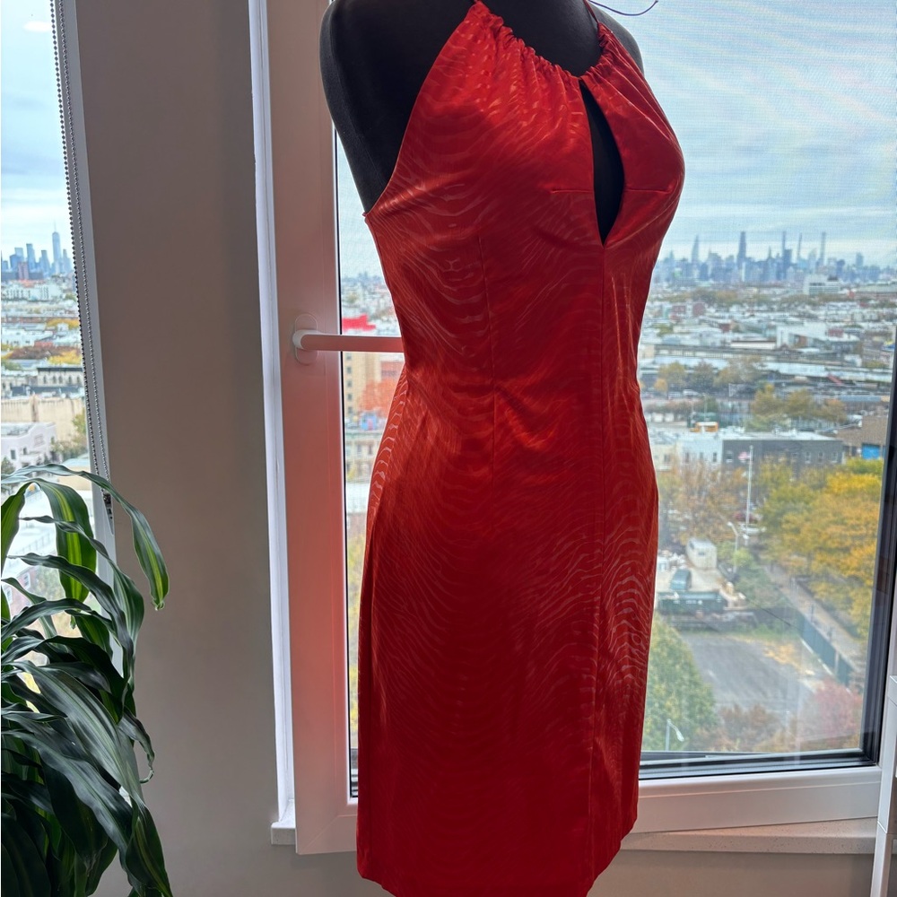 Elegant Red Halter beautiful Dress, Brand New Size / L